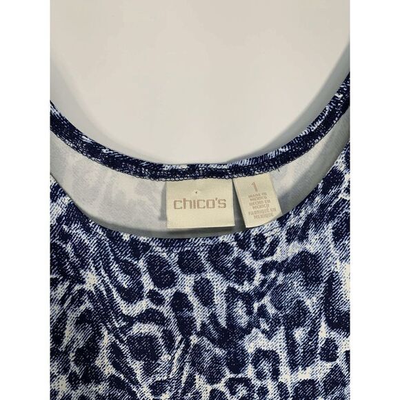 Chico's Navy Leopard Tank Top - Picture 2 of 6